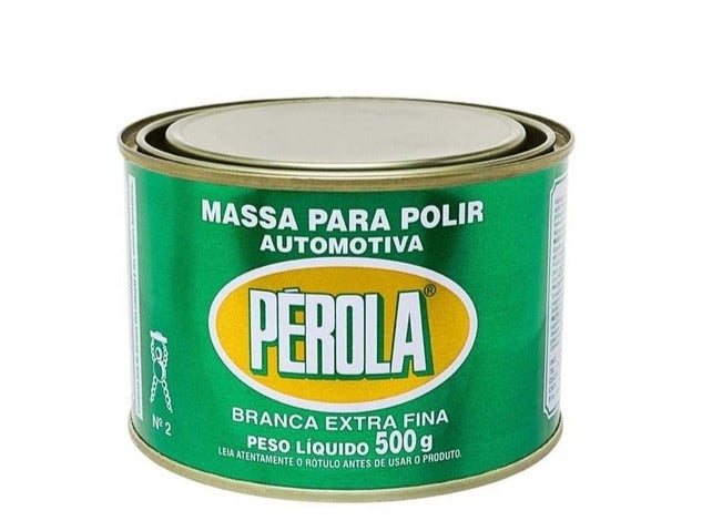 Massa para Polir Branca Extra Fina  Nº2 Pérola 500g