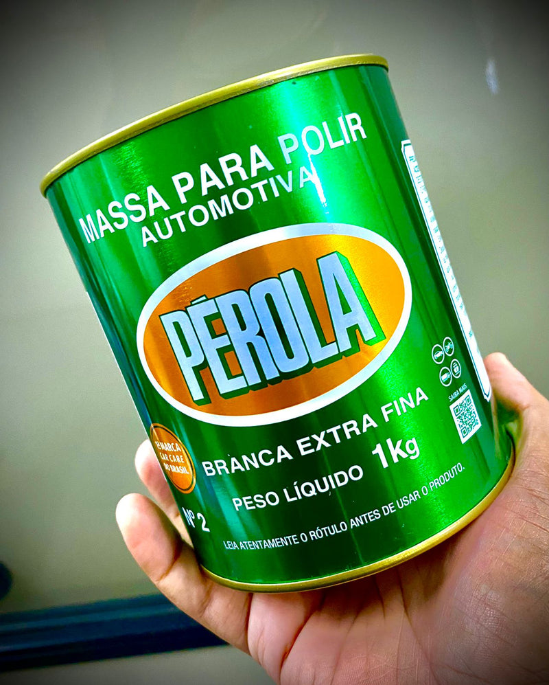 Massa para Polir Branca Extra Fina  Nº2 Pérola 1kg