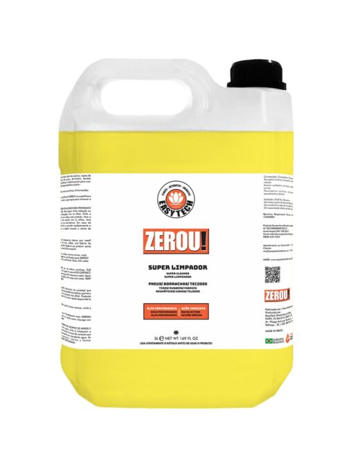 Zerou Super Limpador Pneus Borrachas Tecidos 5L