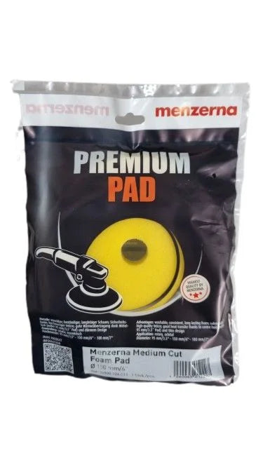 Boina de Espuma Amarela Corte Médio - Medium Cut Foam Pad Menzerna 5 Pol.