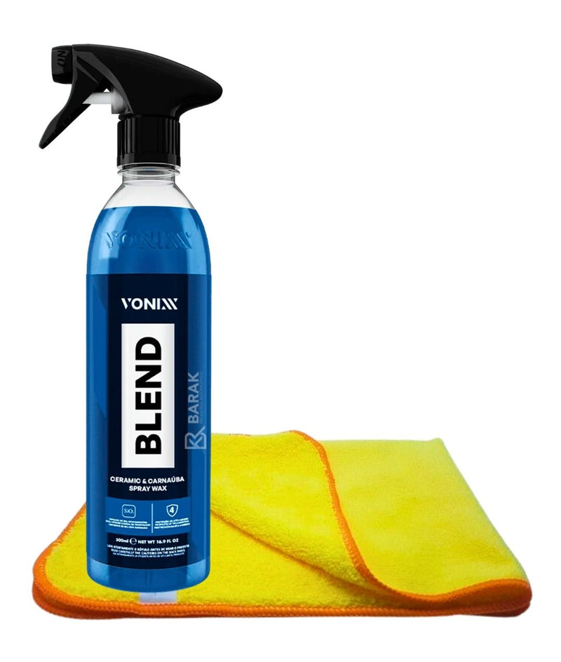 Cera Liquida Blend Spray + Flanela de Microfibra Amarela