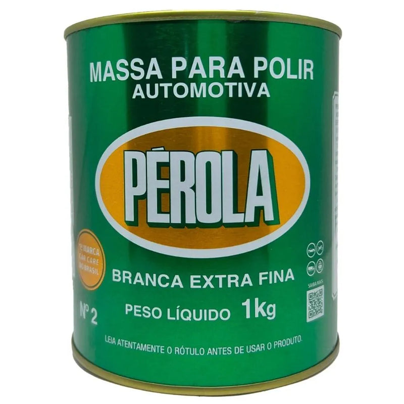 Massa para Polir Branca Extra Fina  Nº2 Pérola 1kg