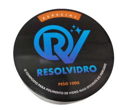 Composto para Polimento de Vidro em Pó Resolvidro 100 g Pote