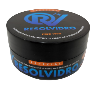 Composto para Polimento de Vidro em Pó Resolvidro 100 g Pote