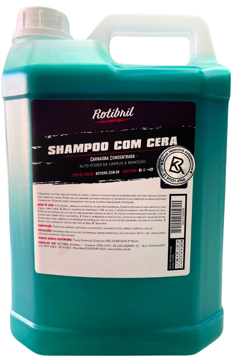 Shampoo com Cera 5L - Rotibril