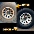 Pneu Pretinho Automotivo Resistente A Água 1 Litro Janublack Cor Preto