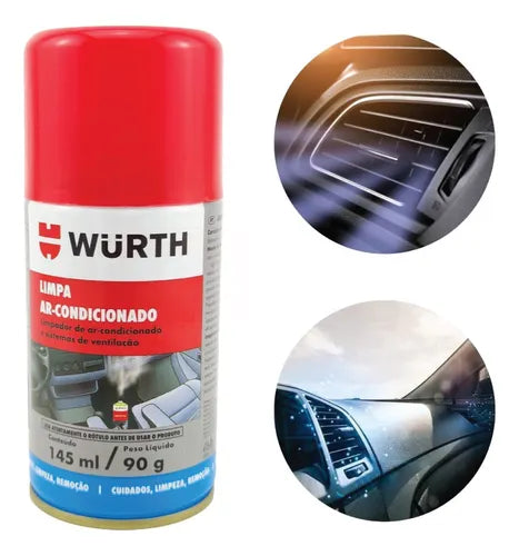 Limpa Ar Condicionado Carro Novo 145ml - Wurth
