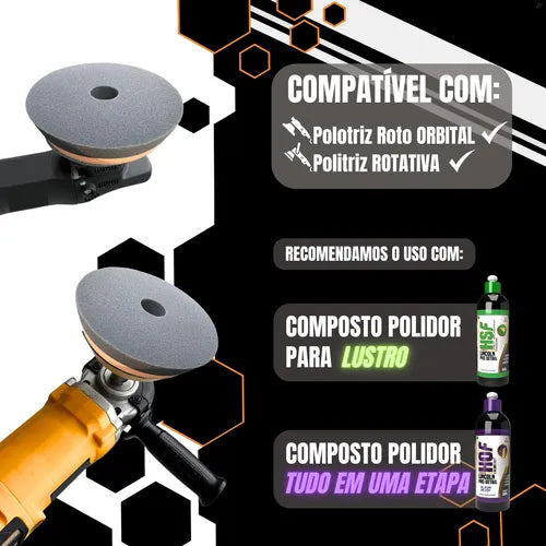 Boina 5,5 Lincoln Espuma Preta Lustro - Lincoln