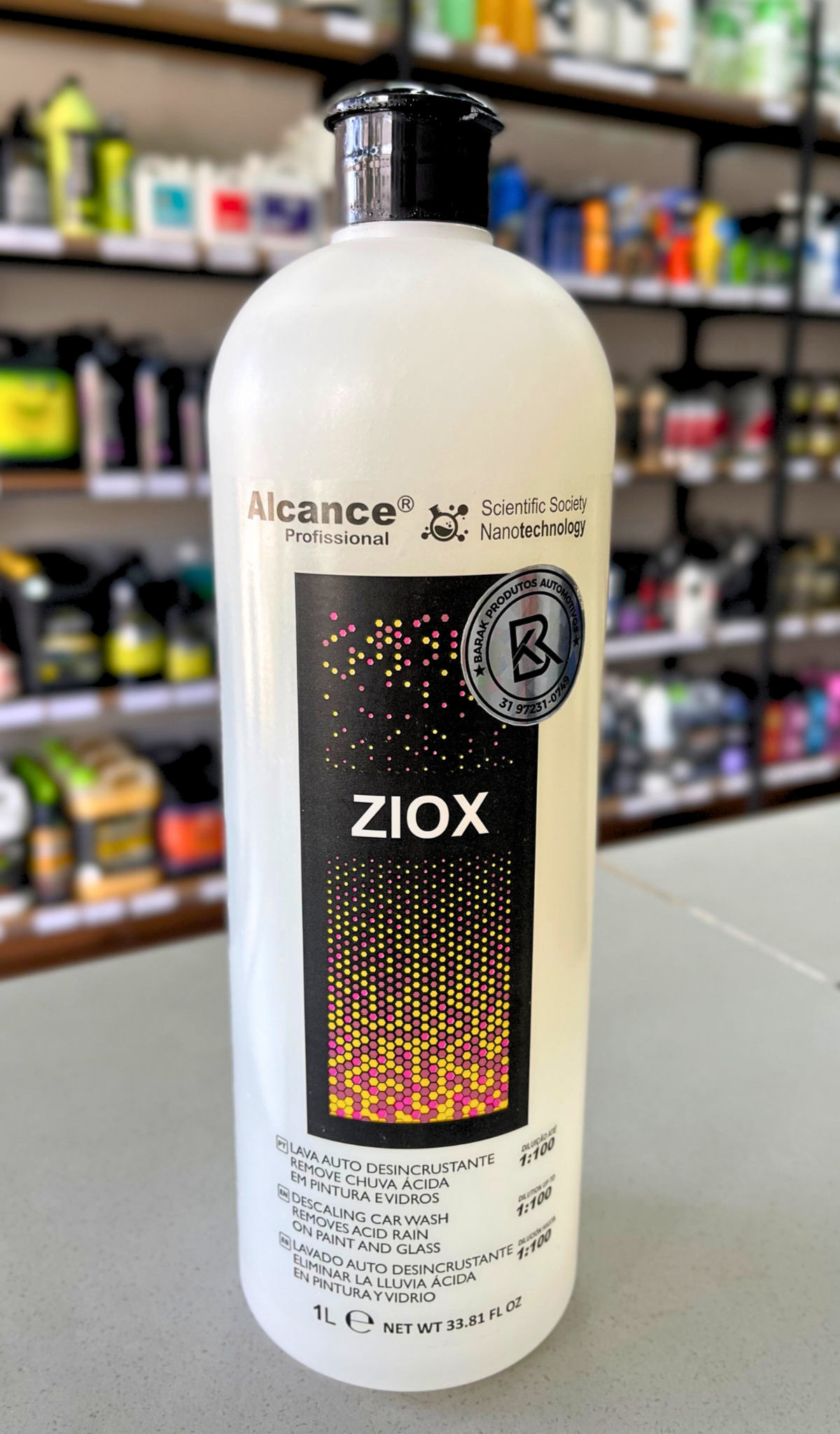 Lava Auto Desincrustante Ziox Alcance 1L