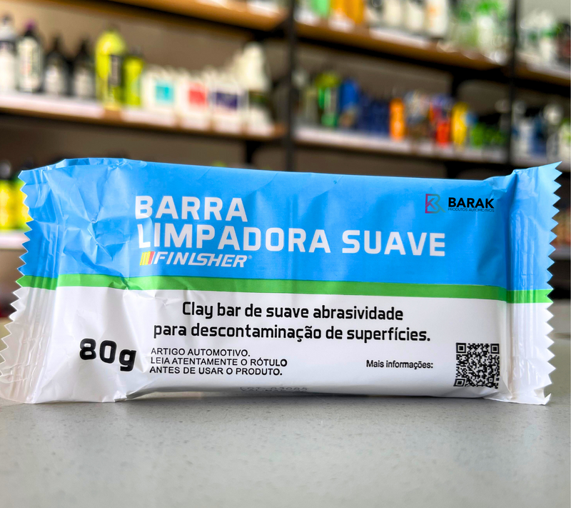 Barra Limpadora Suave Clay Bar 80g Finisher