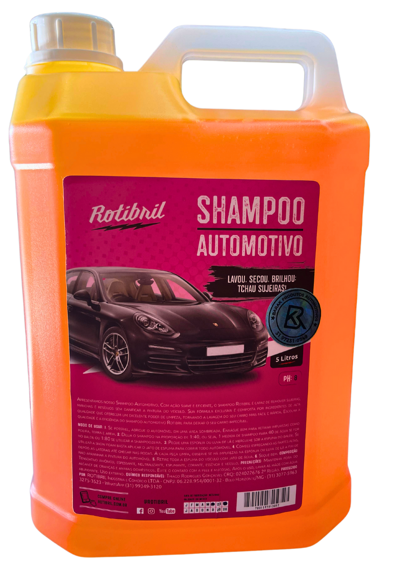 Shampoo Automotivo Neutro 5L - Rotibril