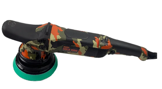 Kers Politriz Roto Orbital Gold Camuflada 15MM 127V 60HZ 1000W + Kit Boinas Hyper 5" + Brinde Boné Kers