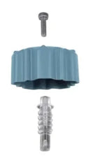 Tampa Plastica Cinza da Valvula com Parafuso do Snow Foam Nacao Detail