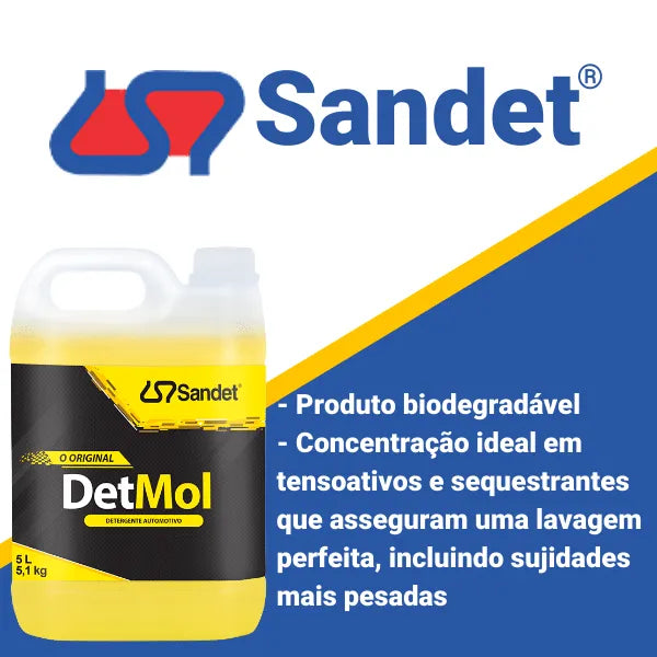 Detergente Automotivo Det Mol 5 Litros Sandet