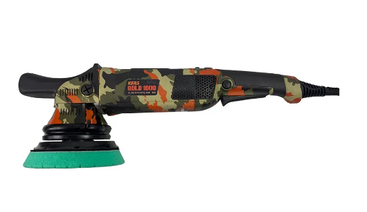 Kers Politriz Roto Orbital Gold Camuflada 15MM 127V 60HZ 1000W + Kit Boinas Hyper 5" + Brinde Boné Kers