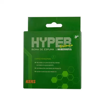 Boina de Espuma Corte Hyper 3" Verde Agressiva Kers 