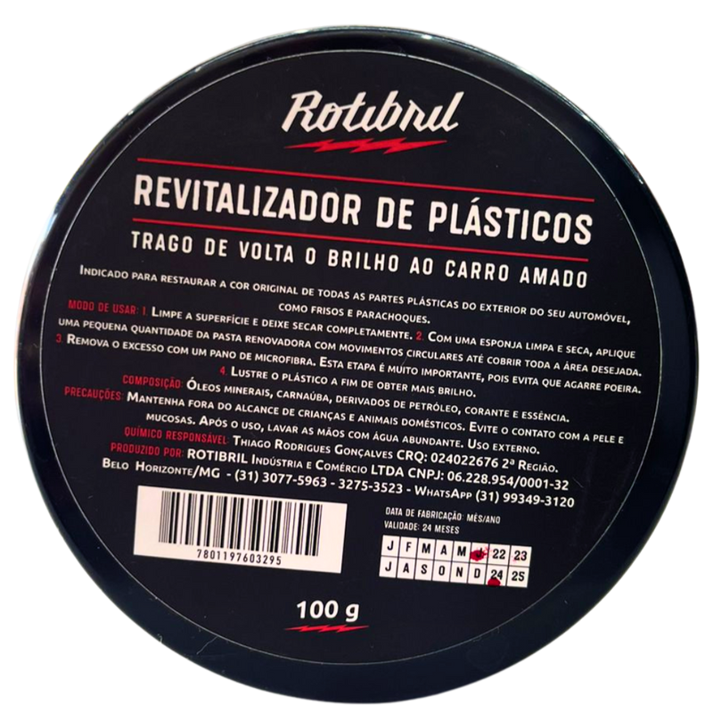 Revitalizador de Plásticos Externos 100g Rotibril