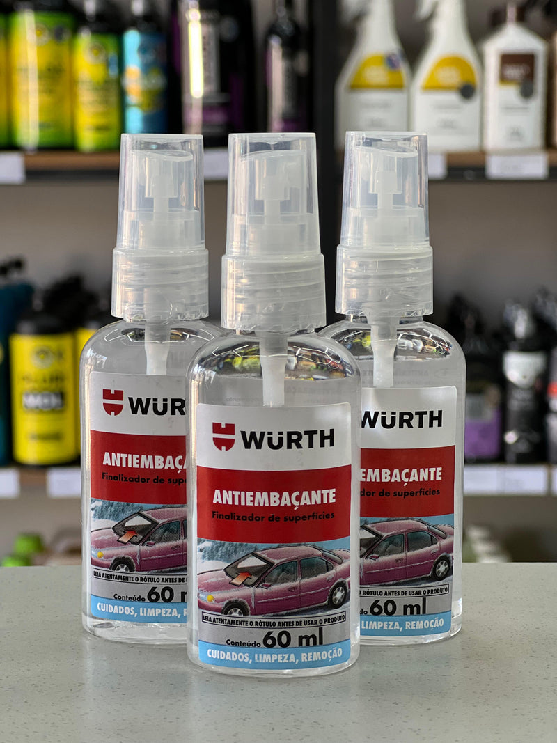 Anti Embaçante Para Vidros e Espelhos Wurth 60ml