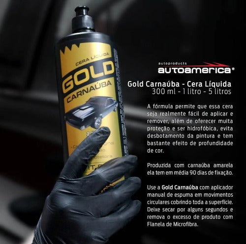 Cera de Carnauba Liquida Gold 300ml