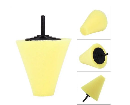 KERS CONE DE ESPUMA DRILL SUAVE PARA POLIMENTO AMARELO