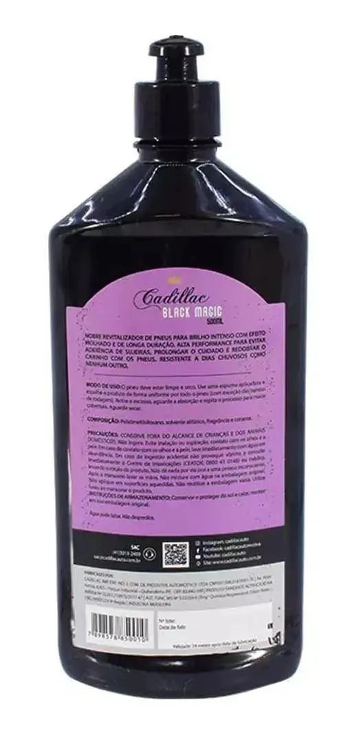 BLACK MAGIC CADILLAC REVITALIZADOR DE PNEUS 500 ML