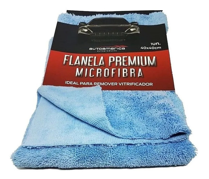 FLANELA PREMIUM AZUL 40X40CM - CORTE LAZER