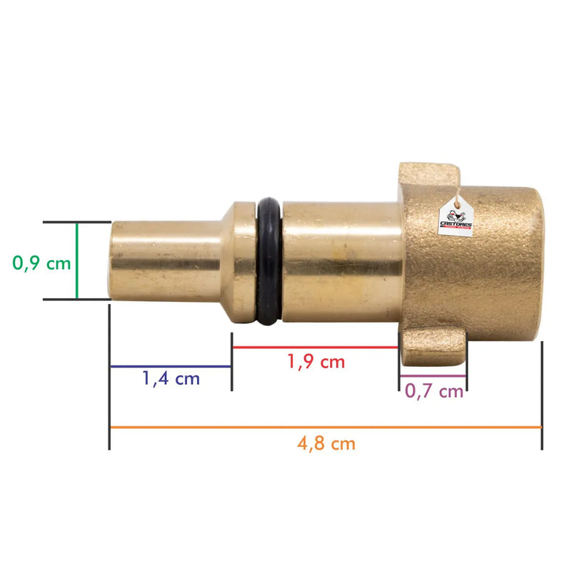 Adaptador de Canhão de Espuma Kers para Lavadora Wap Nilfisk Kew Alto