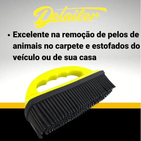 ESCOVA TIRA PELO DETAILER AMARELA